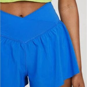 OFFLINE By Aerie Real Me Crossover Flowy Short Cobalt Blue